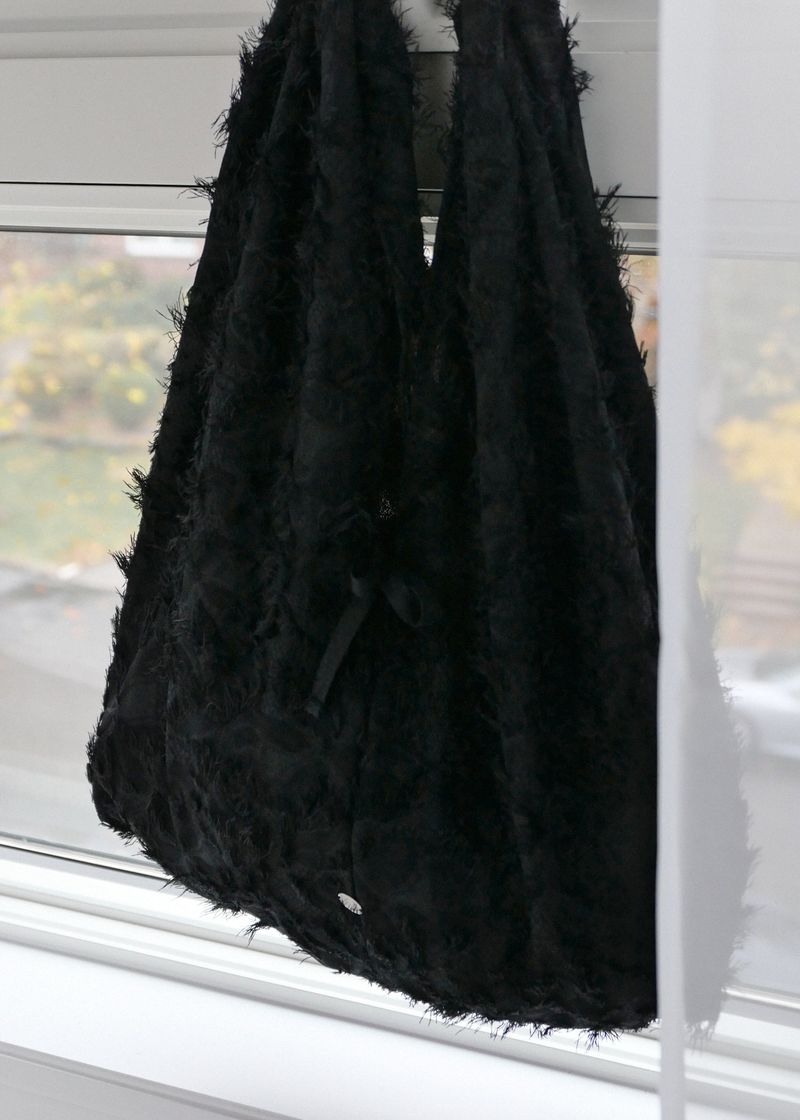 Knot Lace Shoulder Bag_Black
