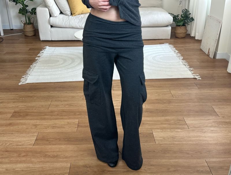 banding shirred cargo pants