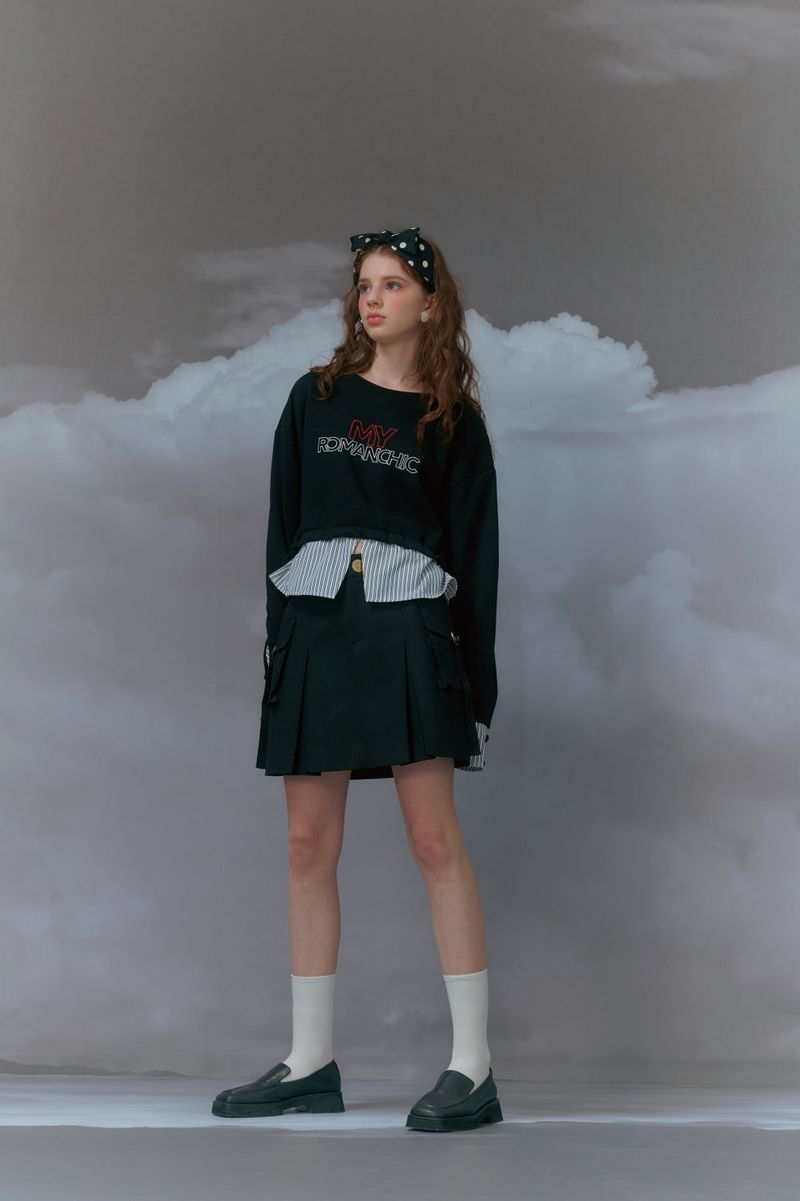 Layered sweatshirt