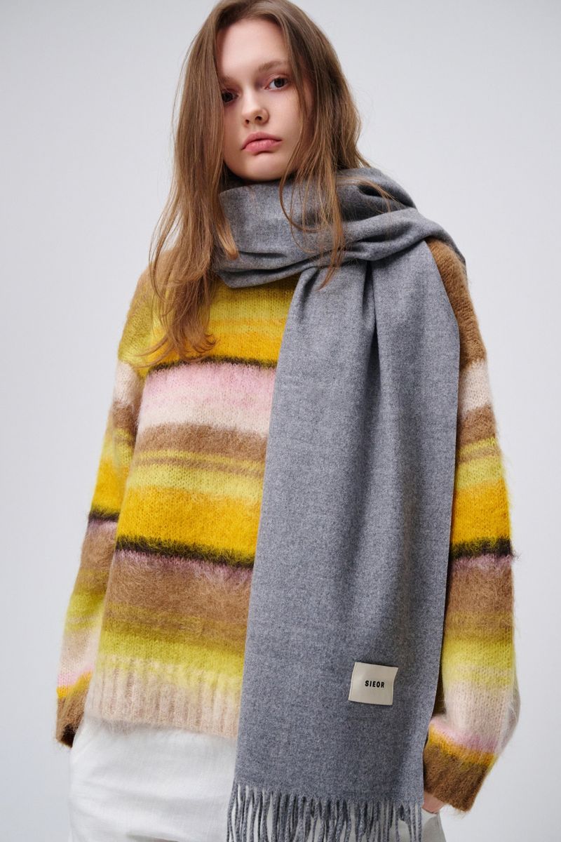MARIEBEAR muffler_lightgrey