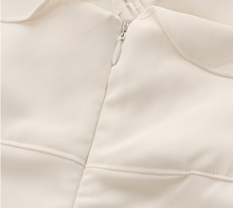 Silky Lace Bustier Dress_Ivory