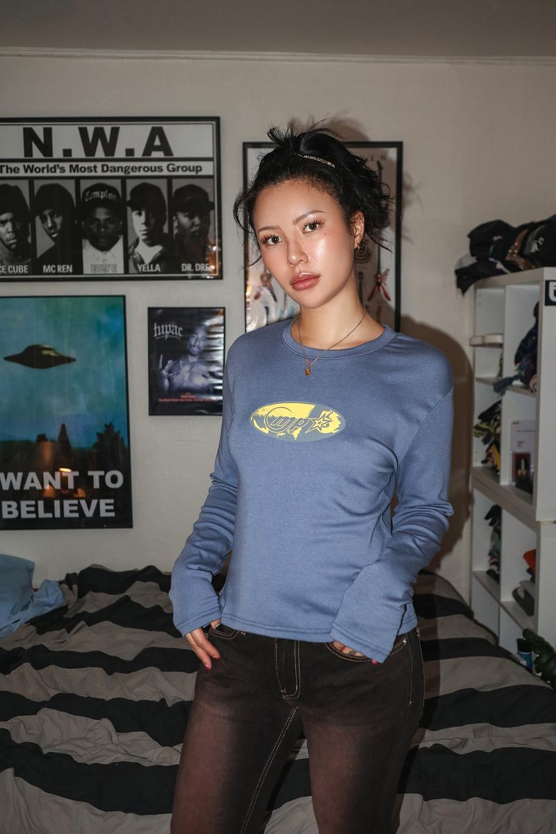 SADE LONGSLEEVE T-SHIRTS BLUE