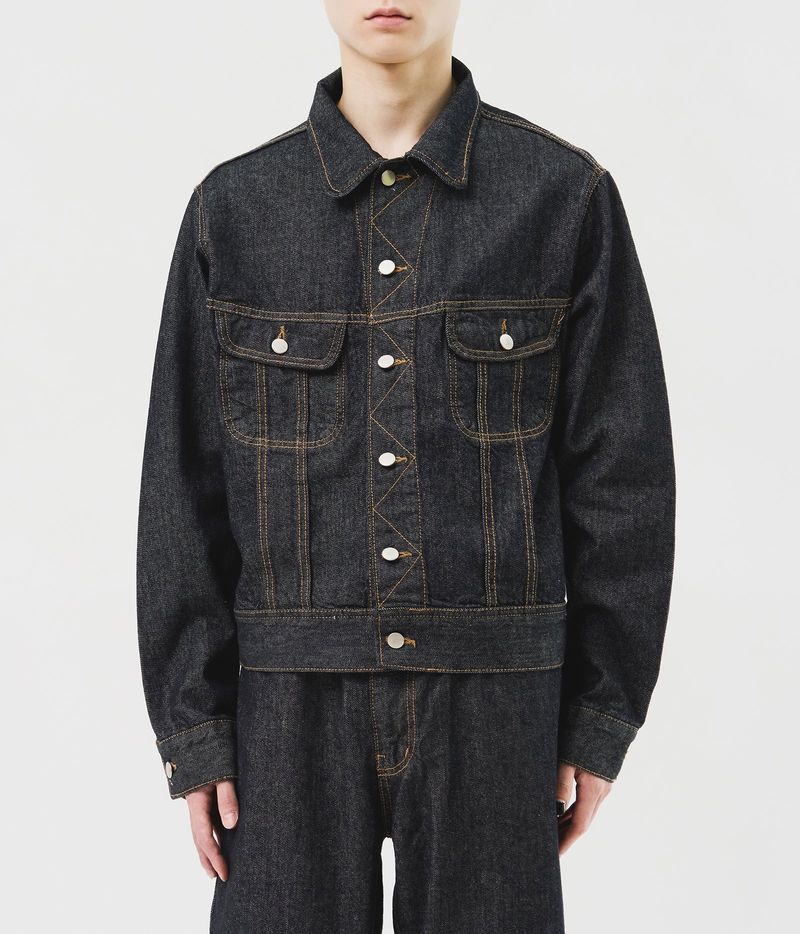 HIFIFNK（ハイファイファンク）の「Julie Non Fade Raw Denim Jacket（Jackets/Outerwear）」