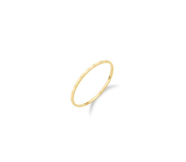 26SS★ Truly Essence 14K Single Cutout Ring