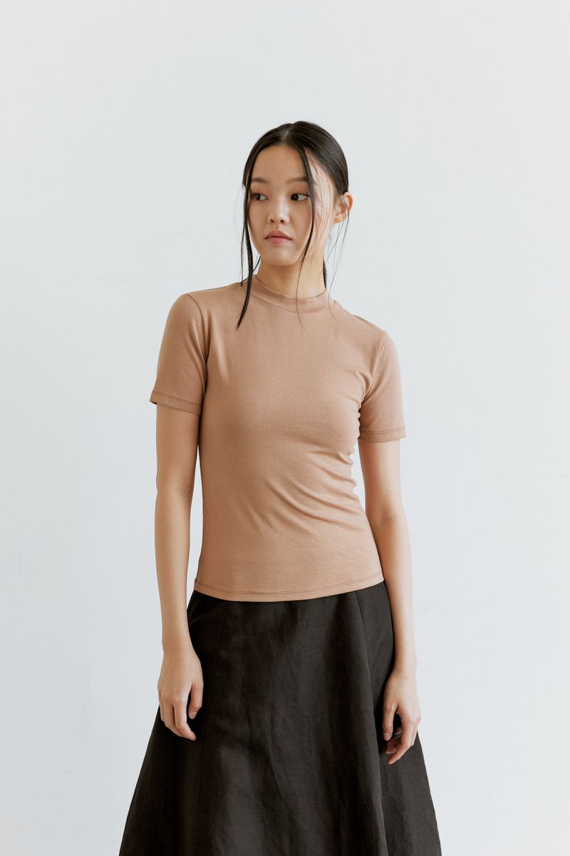 back label slim t-shirt