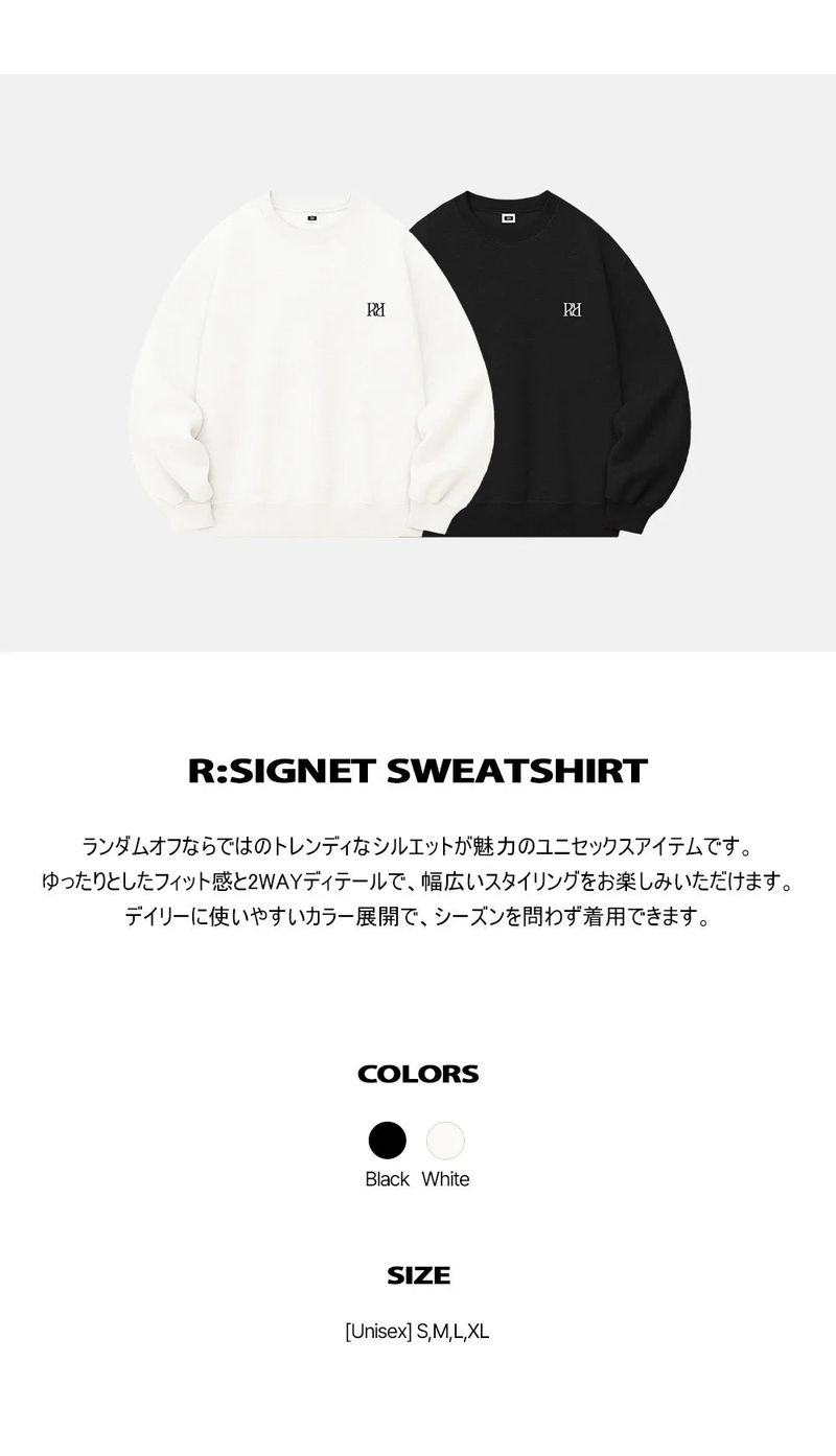 R:SIGNET SWEATSHIRT (2color)