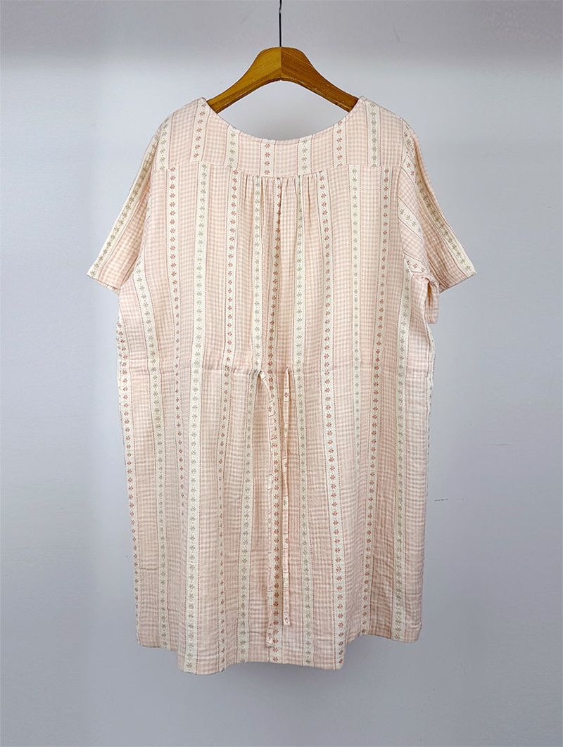 SOFT FLOWER BUTTON DRESS (2C)