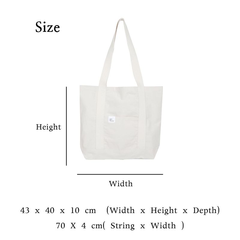 Oatmeal tote bag