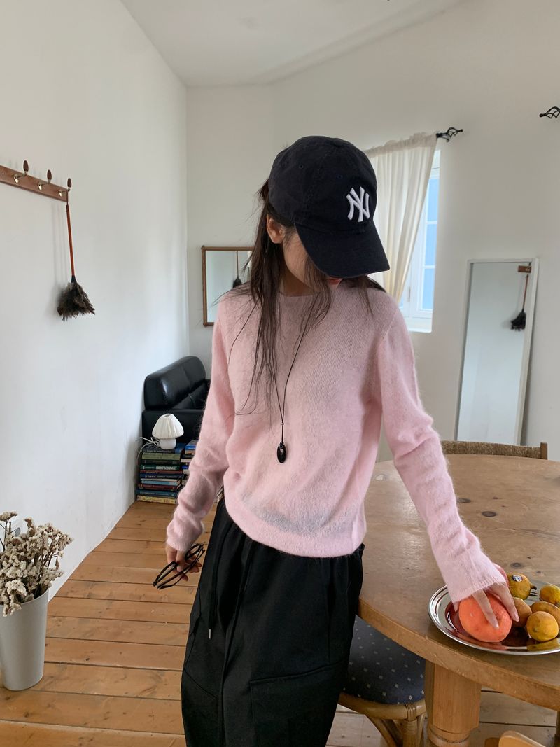 MOHAIR WHOLEGARMENT KNIT (3C)