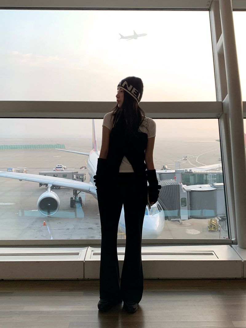 [MADE] Airport long bootcut banding pants -Basic