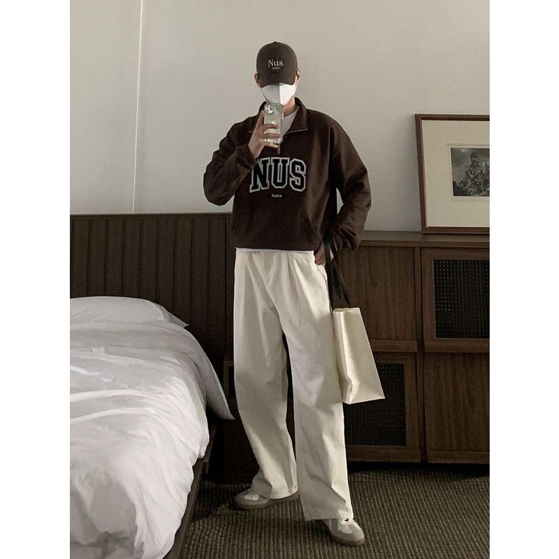 Huke x Nus. half zip-up