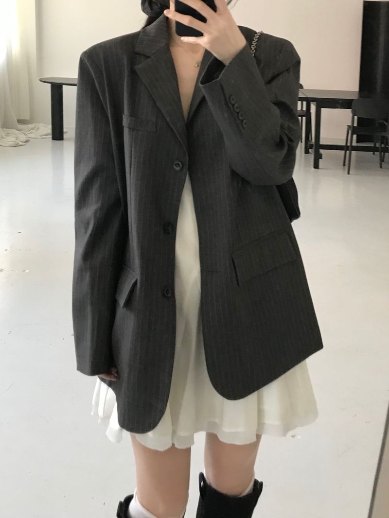Vine Stripe Jacket Set (one color)