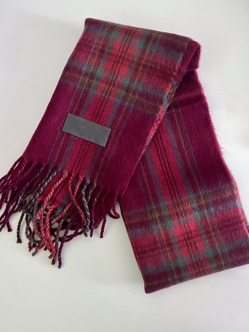Flat Tartan check muffler 