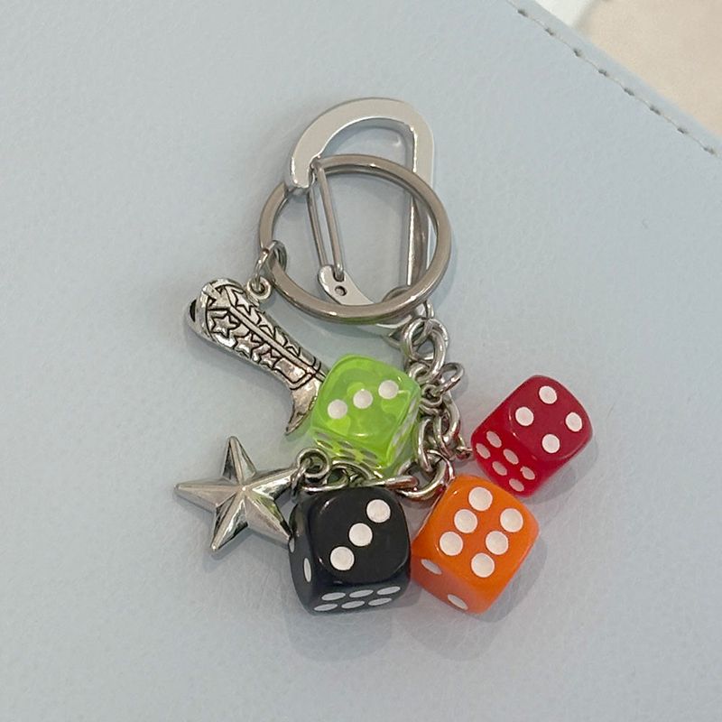 dice key ring