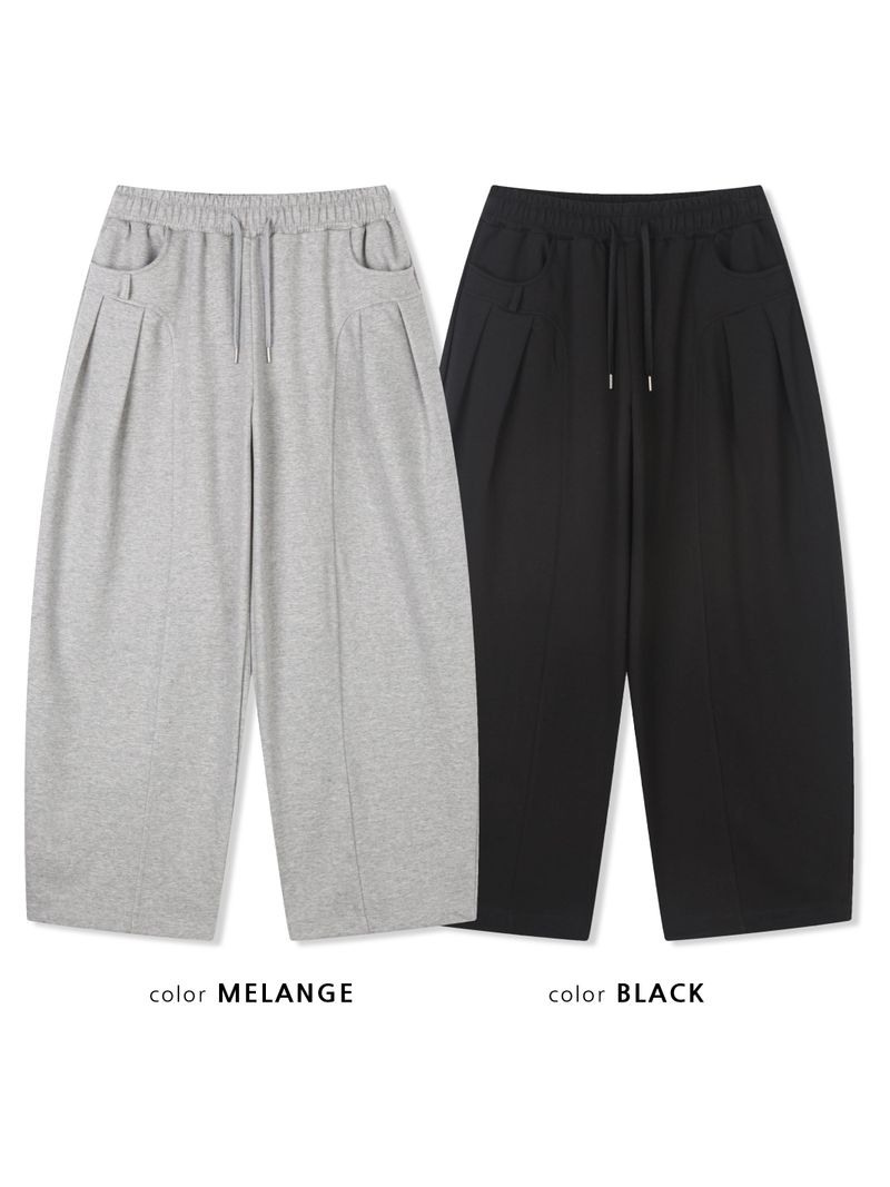 curved bonded pants(2colors)
