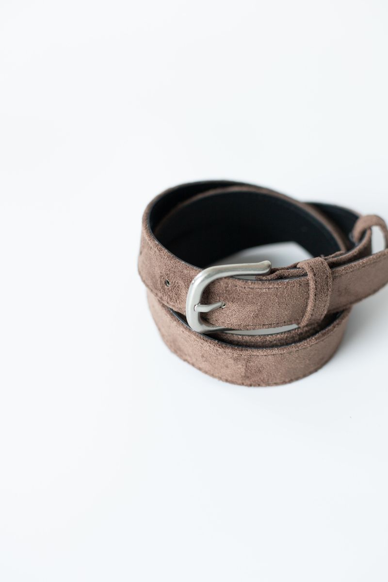 Boucle suede belt bag (Brown)