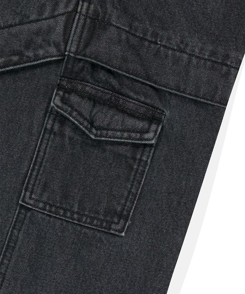 WIDE CARGO DENIM PANT