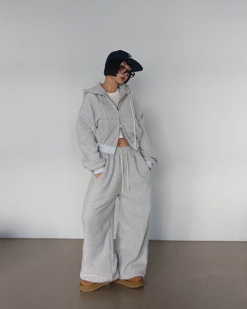 Pleasantly Thick fleece jogger & wide pants