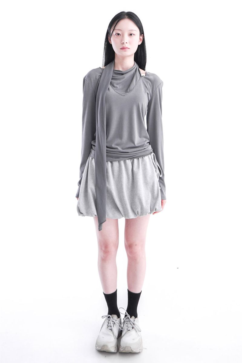 WOOHWA(ウファ)の「PUFF RIBBON SKIRT(Skirts)」