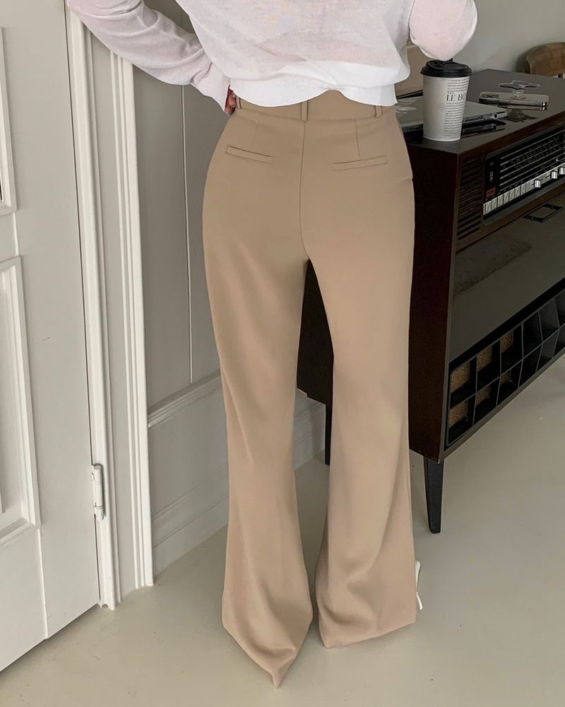 [MADE] Office, Flare Silhouette Summer Slacks Pants