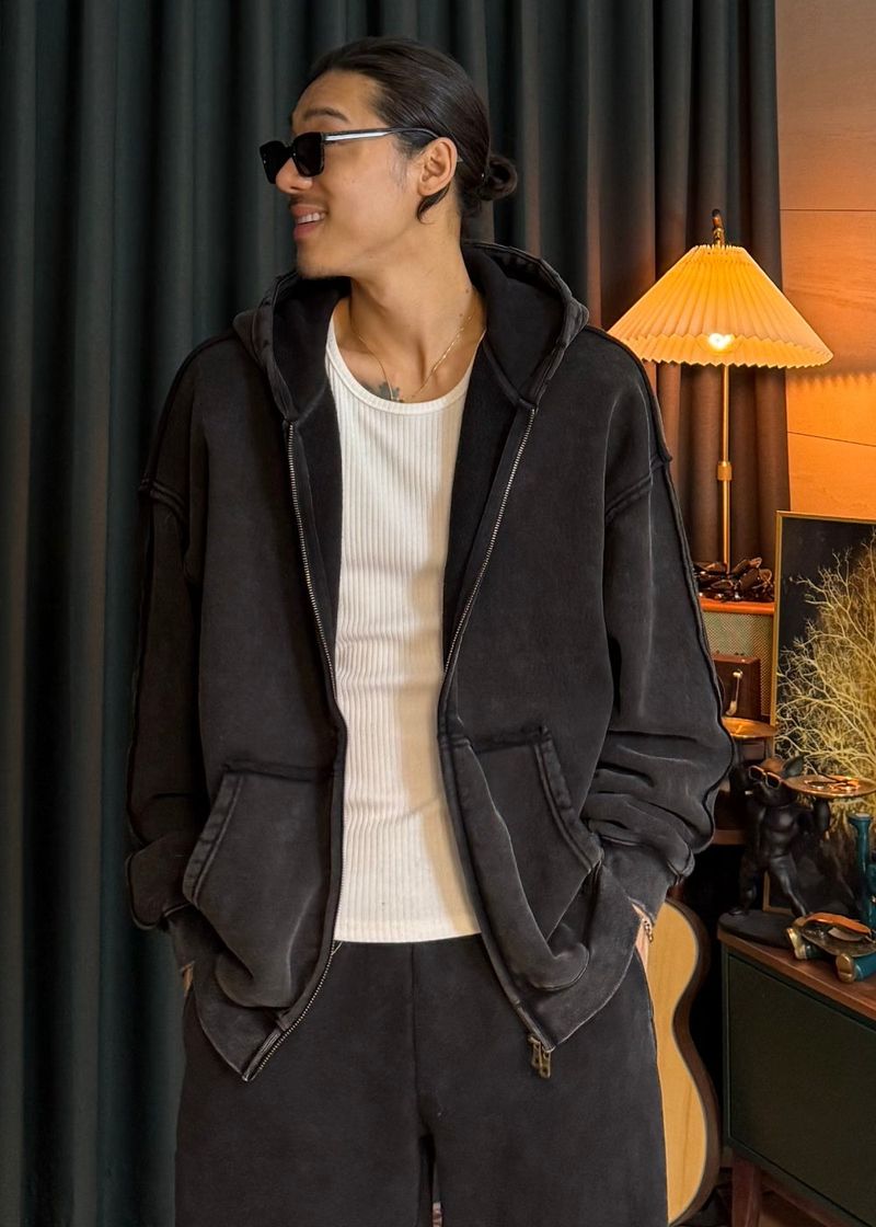 [virstyle original] INKKI Washed Fleece Volume Training Set 2COLOR