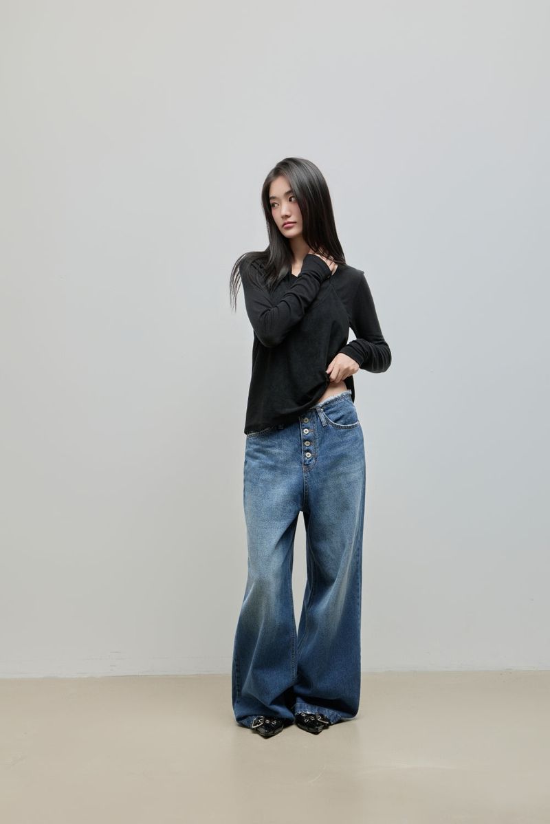 Tencel Long Sleeve Tee_Black