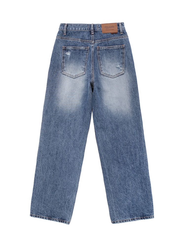 W1000 WIDE DENIM PANTS_DEEP BLUE