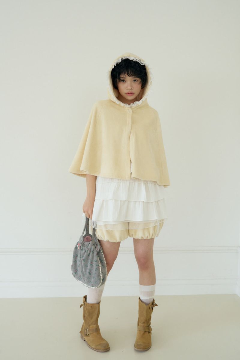 VANILLA TERRY PUMPKIN PANTS (CREAM)