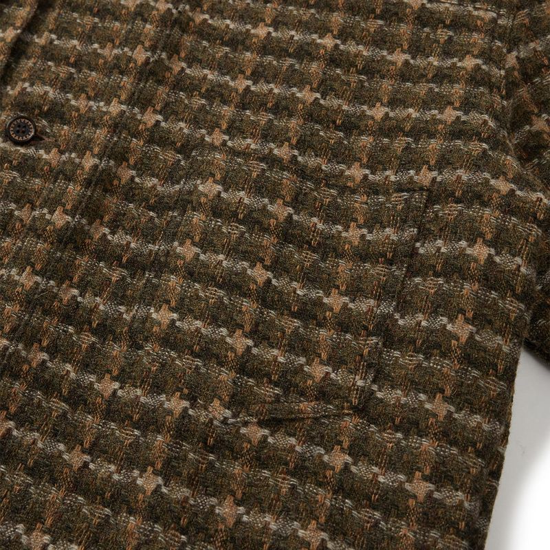 Virgin wool trucker blouson / Olive