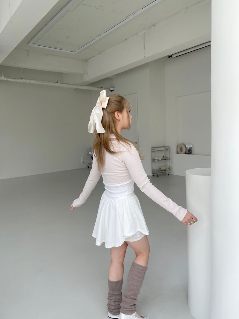 Romantic flared ballet pantskirt