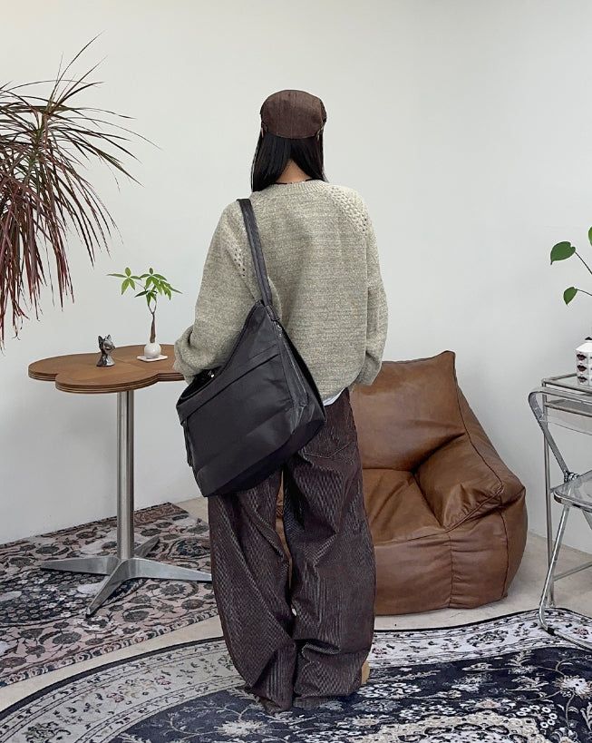 Debes Leather Crossbody Bag
