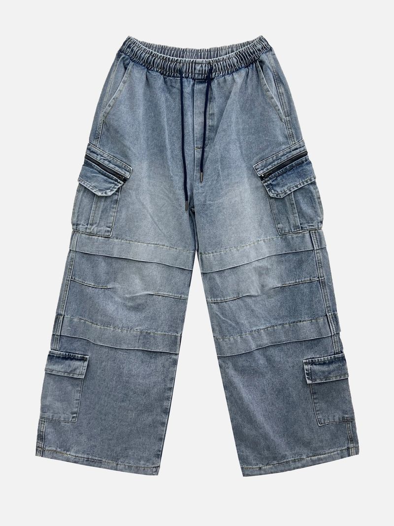 Jerra Multi-Pocket Denim Pants 2C