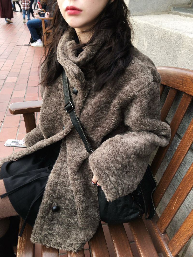 Gumi Suede Fur Coat (4c)