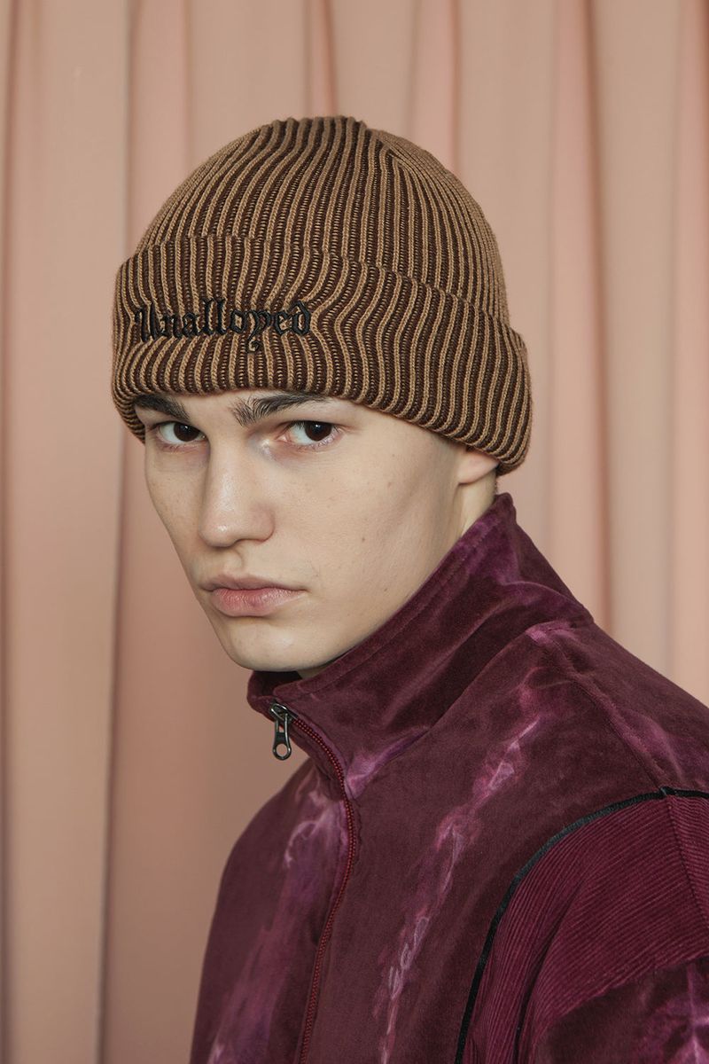 TWO-TONE BEANIE / BEIGE