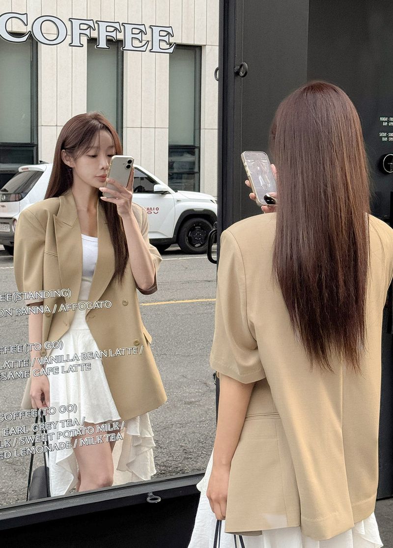 Midien short‑sleeve jacket
