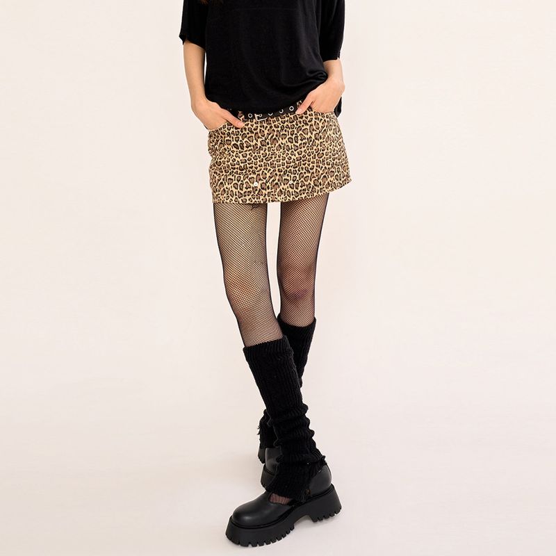 RockChic Mini Skirt(Leopard)