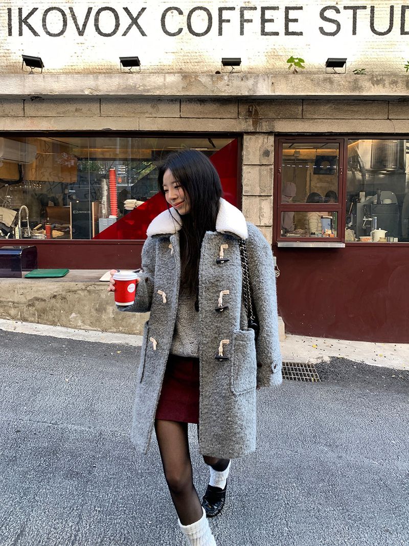 [MADE] ROIT WOOL ALPACA HANDMADE SHEARLING KARA COAT