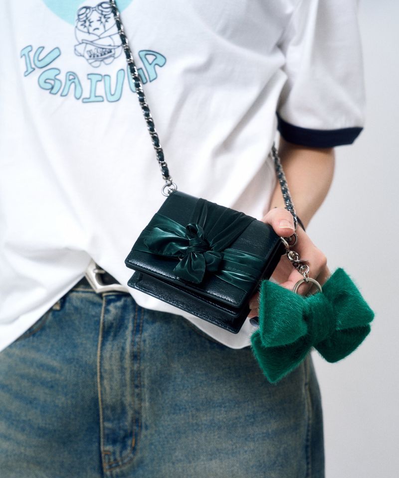 Knotted Wallet Bag (Real Leather-GN)