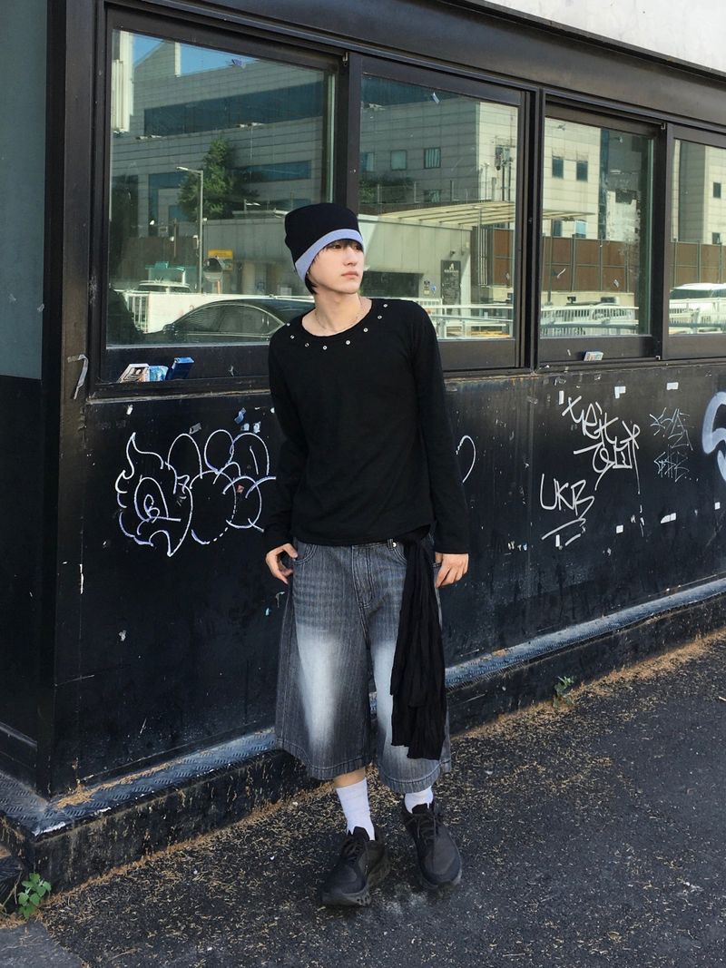 Loop Slub Eyelet Long Sleeve 2C