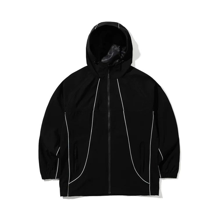 PP STRETCH HOODED JACKET - NAVY/BLACK
