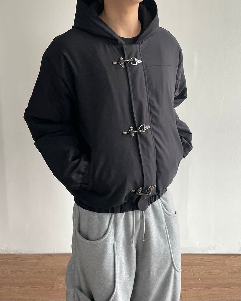 Fireman Buckle Hooded Jumper