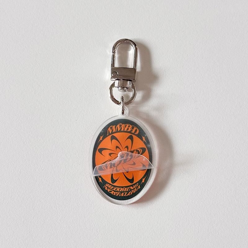 MOBN Acrylic Keyring (DeepGreen/Orange)