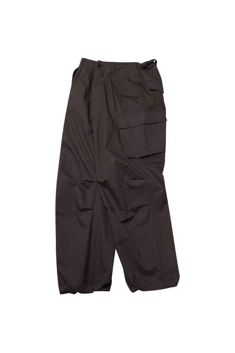 DIAGONAL CARGO PANTS_BROWN