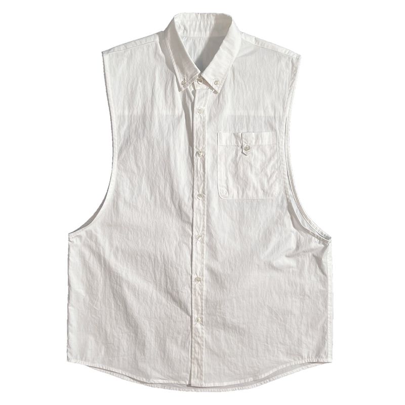 S SY(エスエスワイ)の「sleeveless nylon shirt white(Tops)」