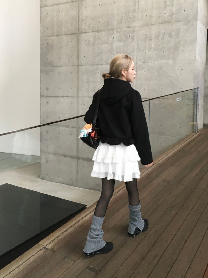 Slit Wave Golji Leg Warmers (3c)