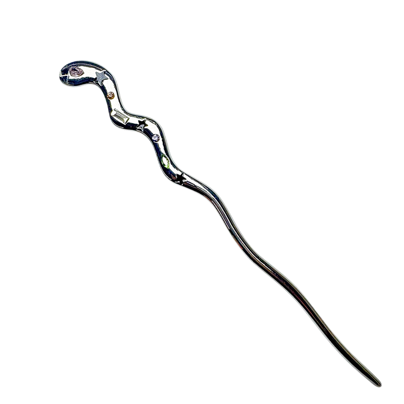 3amgang（スリーエイエムギャング）の「Kitsch cubic snake ornamental hairpin_1（Hair Accessories）」