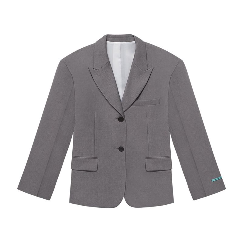 Oversized single-breasted jacket