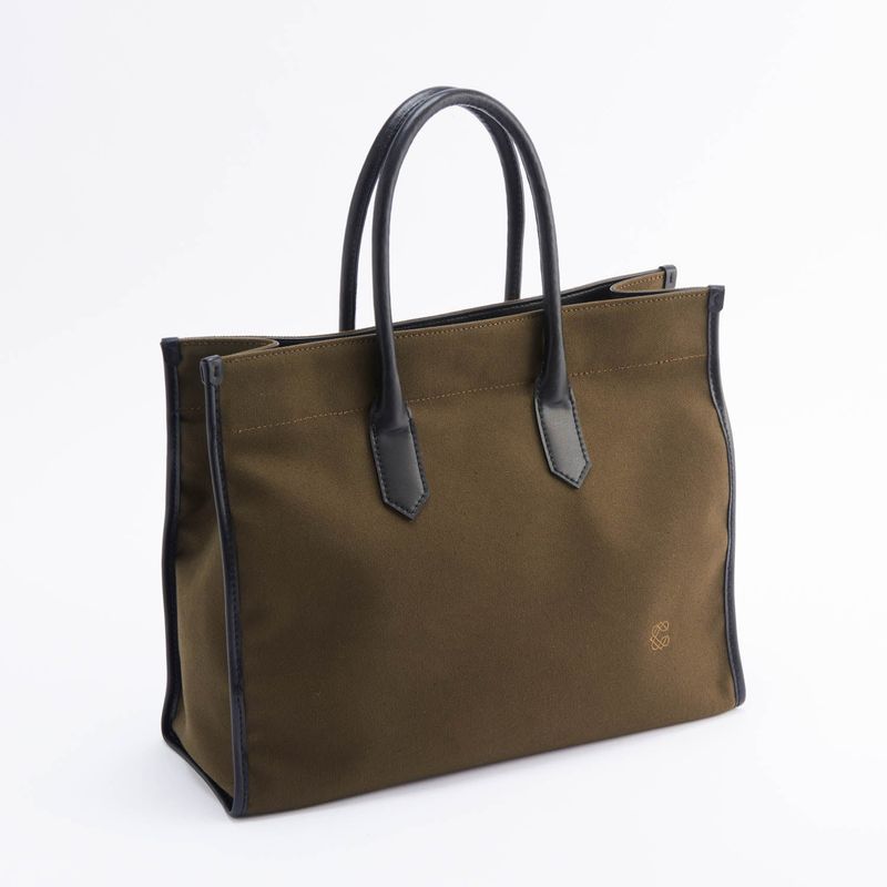 Apple Leather&OrganicCotton Tote bag