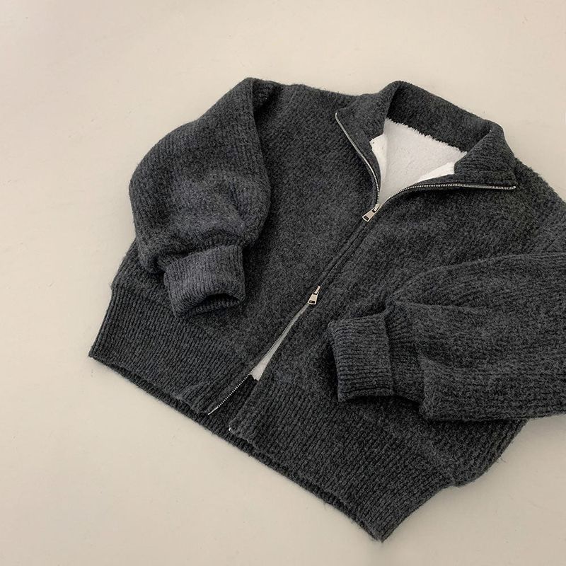 High Neck Two-Way Zip Jacket