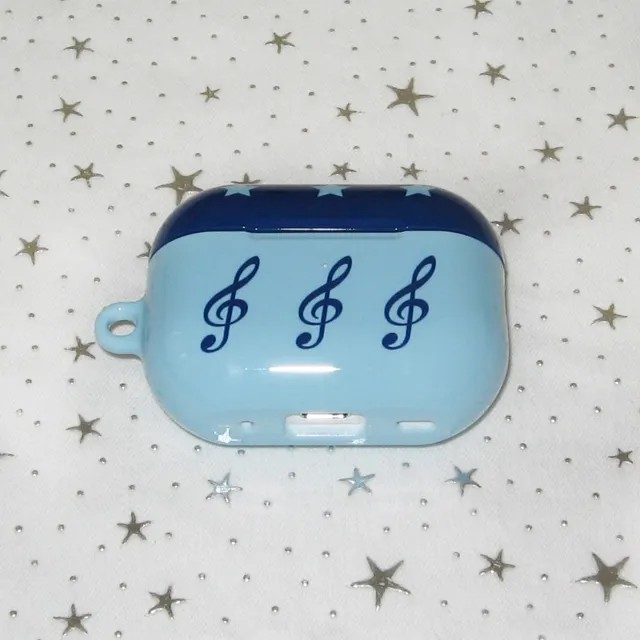 Music blue Gloss AirPod Case